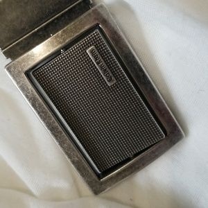 Calvin Klein Vintage Men's Belt / Black, metallic